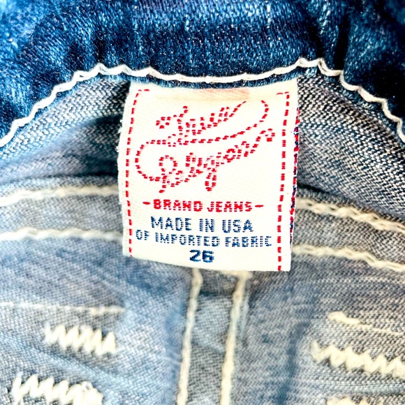 True Religion Becky Big T & Super T Stitch Low Rise Jeans - Picture 6 of 6